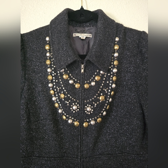 ASO Gossip Girl Jenny Humphrey Nanette Lepore Black Jacket - Picture 6 of 9